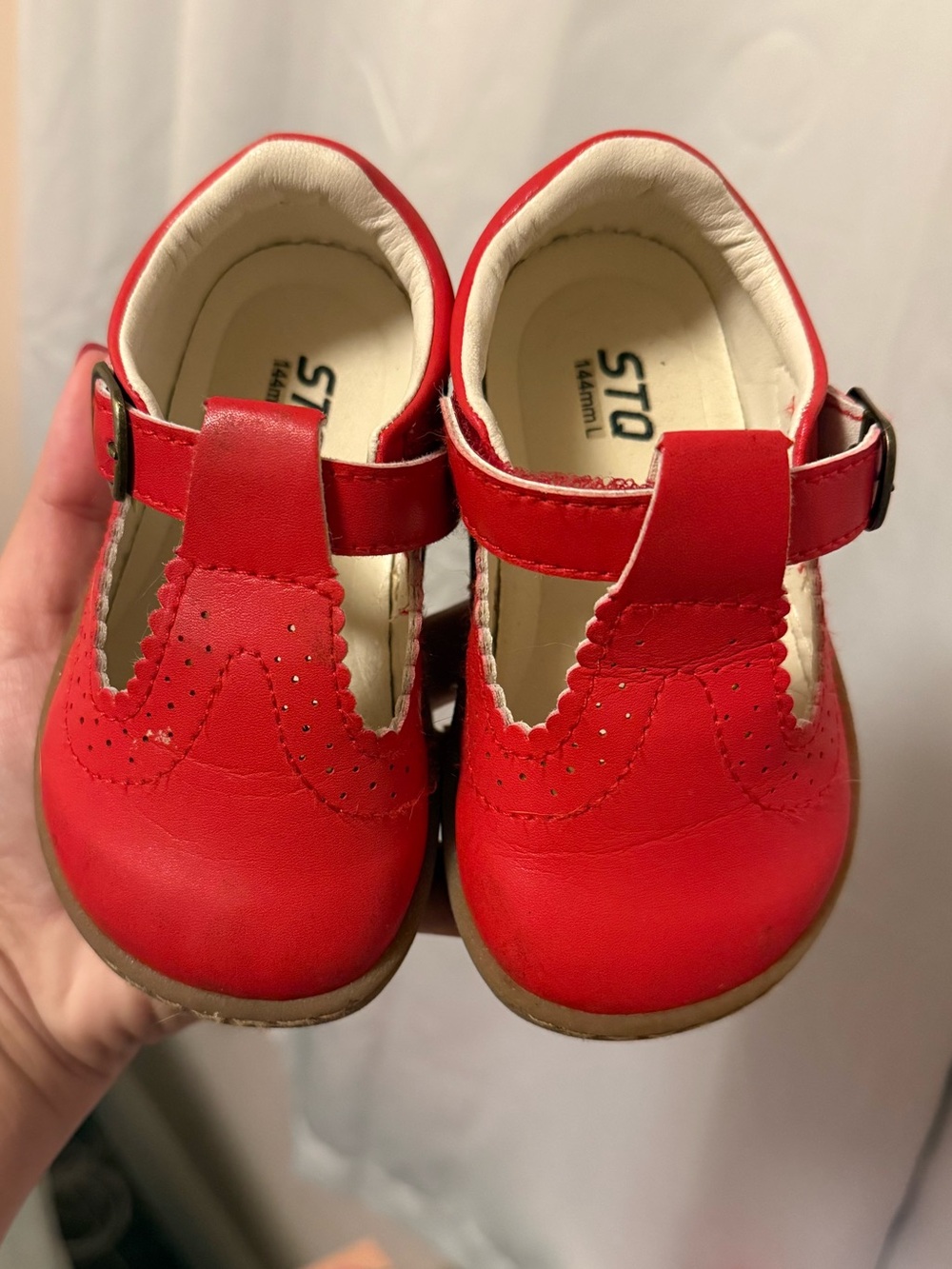 STQ Red Kids Mary Jane Shoes